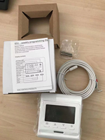 Thermostat de chauffage au sol électronique pour appartement E51W.716, thermostat blanc de petite taille, contrôleur de température 230v