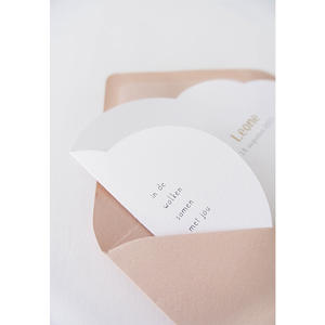 Nombre e iconos personalizados con la lámina de datos de nacimiento Estampado en forma de nube Tarjetas de felicitación Tarjetas de invitación de cumpleaños para niños - Product Image 3