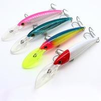 Leurre de pêche pour poissons nageurs en eau salée, plongée profonde, en plastique ABS, appât artificiel dur, 120 mm, 140 mm, 160 mm, leurre de pêche pour thon GT