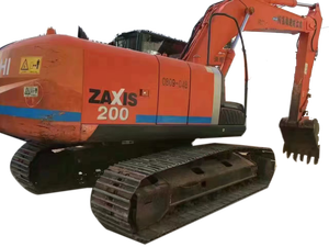 รถขุดตีนตะขาบฮิตาชิ ZX200 มือสอง ผลิตในญี่ปุ่น รถขุดฮิตาชิมือสอง พร้อมควิกคัปเปลอร์ ปั๊มไฮดรอลิกชิมาดซึ - Product Image 4