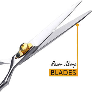 กรรไกรตัดผมมืออาชีพเรดเบลด 6 นิ้ว สแตนเลส 440C กรรไกรเสริมสวยสำหรับคนถนัดขวา - Product Image 2