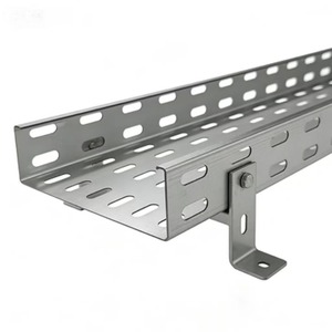 Goulotte de câblage en acier galvanisé à chaud, solide, résistante à la corrosion, personnalisée, 450 mm x 100 mm, épaisseur 0,8-3 mm, lot de 60 pièces - Product Image 2