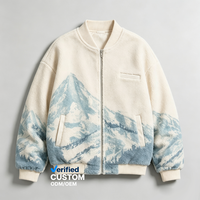 Blouson polaire surdimensionné grande taille OEM en gros, impression DTG Kornit, streetwear, fournisseur de vêtements Y2K, coupe-vent