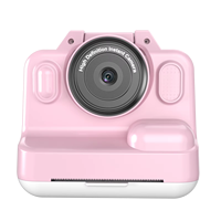 Appareil photo numérique instantané populaire pour enfants, Full HD, zoom optique 16x, papier d'impression thermique, carte TF 32 Go, vidéo selfie, stylos de couleur DIY