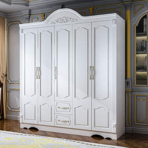 خزانة تخزين متعددة الوظائف بتصميم أوروبي فاخر جديد وبسيط بألوان فاتحة لغرفة النوم مع أدراج - Product Image 3