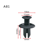 Clips de vis de tapis en plastique A81 Attaches automatiques Attaches de voiture Clips automatiques