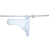 Sous-vêtements sexy pour hommes, string en soie glacée respirant et extensible à taille basse avec poche de séparation, pour hommes gays
