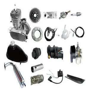 80cc 2 stroke motorized bicycle Suppliers-2 Stroke 80cc Petrol Gas Fuel Engine Kit Bicycle/ 80cc 66c Motorized Silver Moto Body Factory Supplying