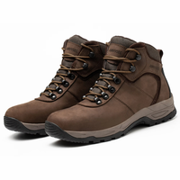 Bottes de sécurité AIMVVSEC confortables, respirantes, imperméables, avec empeigne en cuir et doublure en mesh, pour la randonnée, la marche, le travail, l'escalade, unisexe