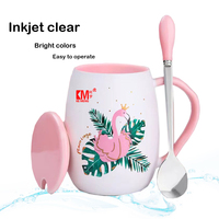 (100 pièces/lot) Papier transfert transparent imprimable par jet d'encre, format A4, blanc, pour décalcomanie par transfert d'eau, logo personnalisé pour tasses, cristal