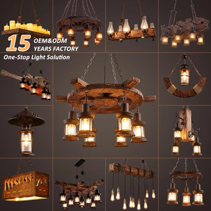 <span class=keywords><strong>Lampadari</strong></span> <span class=keywords><strong>a</strong></span> <span class=keywords><strong>Sospensione</strong></span> in Legno Massello per Soffitto, Luci Pendenti <span class=keywords><strong>Vintage</strong></span> per Bar, Ristoranti e Caffetterie - Product Image 1