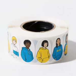 Outdoor UV Resist <b>Waterproof</b> Weatherproof Pvc Aesthetics Sticker Qr Code Sticker Custom Logo Die Cut Vinyl <b>Label</b> Stickers - Product Image 2