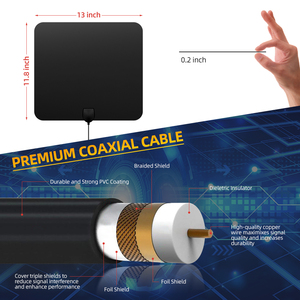 2020 tvantenna más HDTV interior Digital amplificado las antenas de TV para 4K gratis <span class=keywords><strong>canales</strong></span> locales - Product Image 4