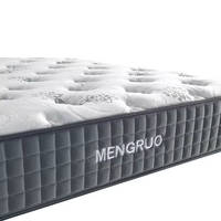 Matelas de chambre à coucher sur mesure de qualité supérieure, fabriqué par l'usine Foshan Mengruo, matelas Queen Size confortable à 5 zones, ressorts ensachés, mousse à mémoire de forme
