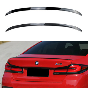 Bmw Rear Trunk Spoiler <b>Wing</b> Piano Black Carbon Fiber Texture Abs For 5 Series G30 M5 2018+ - Product Image 1