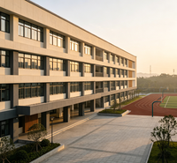Bâtiment scolaire de qualité supérieure à structure en acier préfabriquée, longue durée de vie, conception personnalisée pour campus mondial