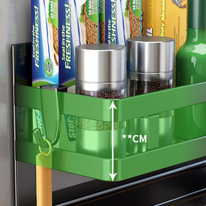 OWNSWING Giá Gắn Tủ Lạnh Gia Vị Nhà Bếp Từ Tính Thanh Treo Khăn Giấy Phòng Tắm Phụ Kiện Không Đục Lỗ Đa Năng Bằng Kim Loại - Product Image 6