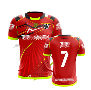 Nouveau Maillot Personnalisé de Qualité Unisexe Maillot de Football d'Équipe 100% Polyester Anti-Bactérien à Manches Courtes - Product Image 4