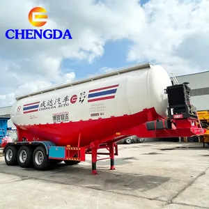 40 Tonnen 50 Tonnen V-Form Bulk Cement Tank Trailer Flugasche Zement Bulker Carrier Tanker Semi Truck Trailer Zum Verkauf