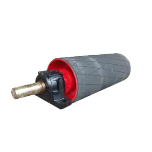 Mining Conveyor Belt Conveyor Drive Pully Drum With Rubber