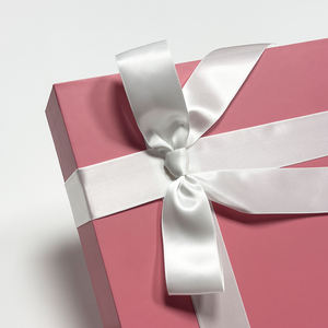 סט קופסאות מתנה ורודות ליום האהבה למתנות ליום נישואין, הצעת נישואין, יום הולדת, קופסאות מתנה גדולות עם מכסה ותחתית וסרט - Product Image 5