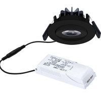 Spot encastré circulaire moderne en aluminium réglable pour usage commercial et résidentiel, avec LED Bridgelux, IP44, pour salle de bain