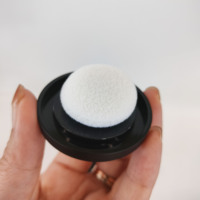 10g 4g en plastique vide cosmétique cheveux ombre délié poudre étui lâche puissance pot conteneurs avec bouffée noir mat