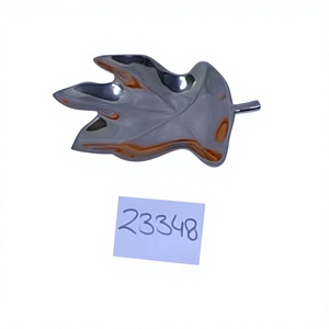 Plateaux de service écologiques en acier inoxydable pour noix/salades, bols décoratifs gravés style américain pour restaurants et hôtels - Product Image 1