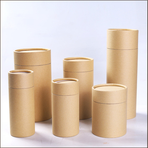 Emballage personnalisé en tube de papier kraft pour thé en vrac, café en grains de qualité alimentaire, mélange de thé écologique en carton cylindrique - Product Image 3