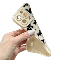 Fundas Protectoras para Teléfono Móvil Happy Bear de TPU a Prueba de Golpes con Diseño Creativo de Dibujos Animados para iPhone 11/12/13/14/15/16/17 Pro Max