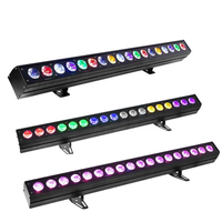 Barra de Luz LED 18*18W RGBWAUV 6EN1, Iluminación de Escenario para Exteriores DMX512, para DJ, Club, Conciertos, Eventos, Teatro