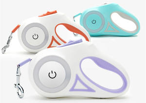 Guinzaglio e imbracatura per cani retrattili di qualità con faro a LED in Nylon e materiale a corda per la promozione di accessori per animali domestici riforniti! - Product Image 2