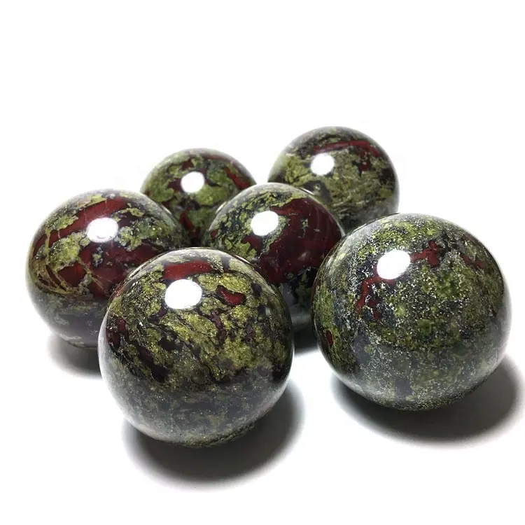 Wholesale natural healings stones crystal sphere dragon blood stone crystal sphere ball for home decor