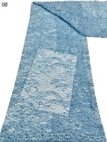 Tissu en maille à paillettes et grands cristaux brillants, broderie de dentelle en tulle à paillettes pour vêtements et sacs