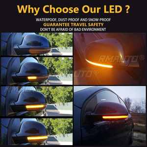 2x Clignotants LED dynamiques pour rétroviseurs, clignotants pour VW GOLF 5 MK5 Passat B5.5 B6 - Product Image 5
