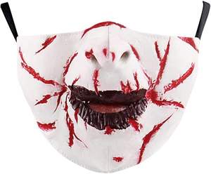 Máscara de terror de Halloween Scary Creepy <span class=keywords><strong>Face</strong></span> Cover Ajustable Reutilizable para la decoración de la fiesta para asustar y aterrorizar a los invitados - Product Image 3