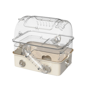 Cage à <span class=keywords><strong>hamster</strong></span> de luxe extra-large à plusieurs niveaux, en plastique, panoramique, transparente, pour hamsters syriens - Product Image 1