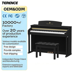 Terence E50 Piano digital 88 teclas martillo ponderado acción <span class=keywords><strong>teclado</strong></span> abatible vertical y tres pedales - Product Image 1