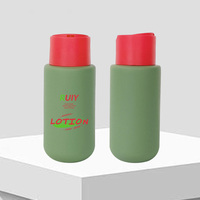 OEM/ODM Rouge Vert Noël Couleur PET Lotion Shampooing Conditionneur Couvercle à loquet Bouteille en plastique Texture mate Impression sur soie