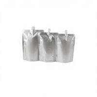 Emballage de liquide imprimé personnalisé de 200ml 300ml 250ml 100ml pochettes debout de qualité alimentaire avec sacs en plastique à bec supérieur en aluminium
