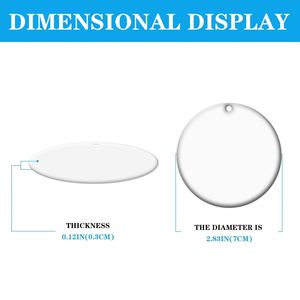 Adornos en Blanco al por Mayor, Adornos de Cerámica Blancos de 3 Pulgadas para Sublimación, Decoración Navideña 2024 - Product Image 2