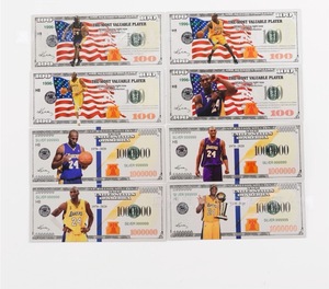 Moneda Conmemorativa de Cien Dólares de la Colección NBA Argent, con Grabado de Partido de Baloncesto, en Lámina de Oro y Material Metálico - Product Image 1