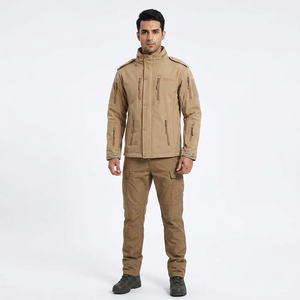 Latest 2026 Design Men's Tactical <b>Canvas</b> Jacket High Quality Unisex Waterproof Outdoor Hunting Gear Autumn Stand Collar - Product Image 1