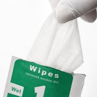 Lingettes jetables humides et sèches pour le nettoyage d'écrans, de téléphones portables, de tablettes, d'objectifs d'appareil photo, avec logo personnalisé, format carré, OEM