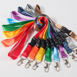 Móc Khóa Dây Đeo Cổ Thẻ ID Tùy Chỉnh Nhiều Màu Polyester - Product Image 1