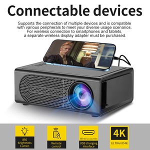Projecteur intelligent portable M200 - Écran de 24 à 100 pouces, prend en charge iOS et Android, idéal pour les soirées cinéma en famille - Product Image 4