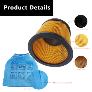 Filtre HEPA à cartouche haute efficacité pour textiles 	   Sac filtrant pour aspirateurs eau et poussière Parksides <span class=keywords><strong>Lidl</strong></span> PNTS 1500 D5 - <span class=keywords><strong>LIDL</strong></span> IAN 304887 - Product Image 4