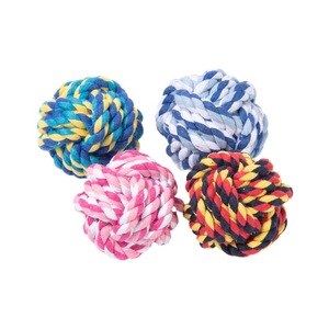 Jouet pour chien en corde à mâcher, corde en coton 80G pour chiens de petite et moyenne taille, nettoyage des dents, soins dentaires, utilisation en intérieur, motif uni - Product Image 1