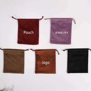 ถุงกำมะหยี่ใส่เครื่องประดับ แบบมีเชือกผูกปิดผนึก รีไซเคิลได้ สำหรับบรรจุภัณฑ์นาฬิกา แว่นตา ต่างหู สร้อยคอ แหวน พร้อมบริการพิมพ์ลายตามสั่ง - Product Image 5