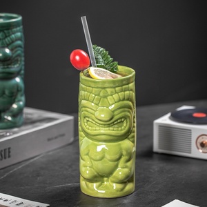Copo cerâmico <span class=keywords><strong>Tiki</strong></span> com design criativo Melhore o seu bar ou decoração com um toque de classe - Product Image 1
